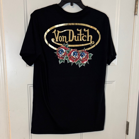 Von Dutch Men's Rose Gold Foil Standard Tee - Picture 4 of 5